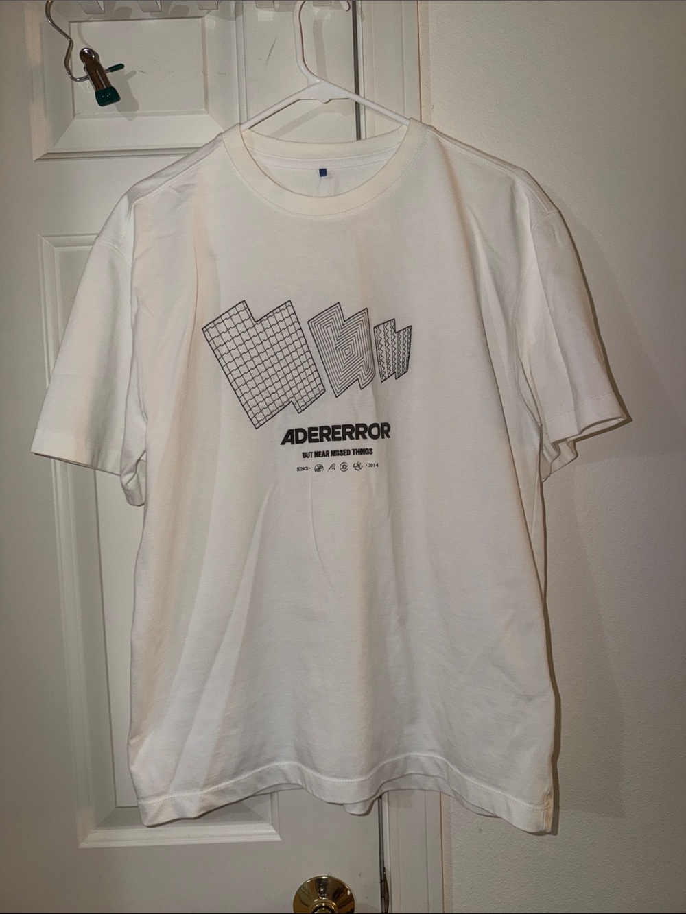 Ader error White Graphic Logo Short Sleeve Tshirt